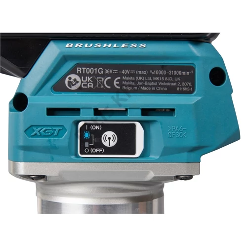 Makita RT001GZ04 40Vmax XGT Li-ion BL AWS élmaró 6/6.35/8/9.53mm ford (akku és töltő nélkül)