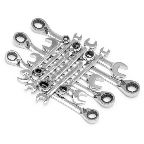 SATA racsnis csillag-villáskulcs készlet 8-19mm 12 részes irányváltós