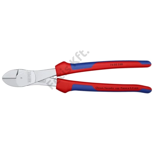 Knipex erőkímélő oldalcsípő fogó krómozott, többkomponensű nyél 250mm