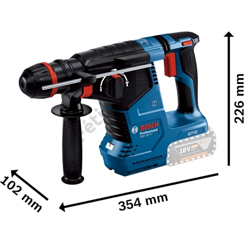 Bosch GBH 187-LI akkus fúrókalapács (akku és töltő nélkül) kartondobozban