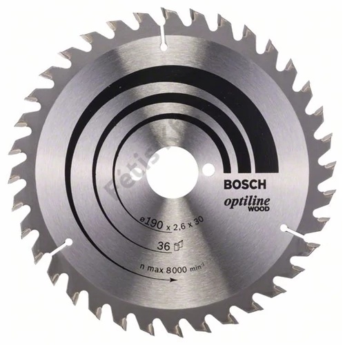 Bosch körfűrészlap 190x30/36 Optiline Wood