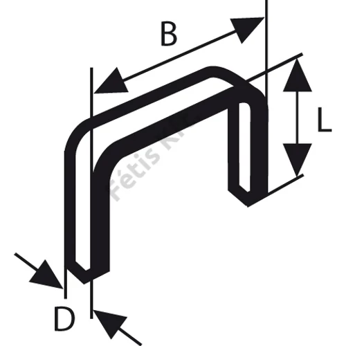 Bosch tűzőkapocs 13.0x0.75x10mm TIP58 (1000db/doboz)