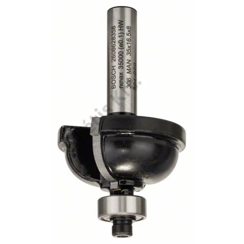 Bosch keményfém 'F' profilmaró vezető golyóscsapággyal (2 vágóél) 35x16.2 59 mm d:8 mm