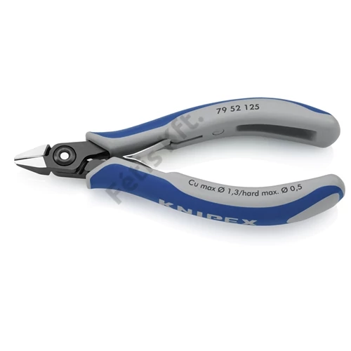 Knipex precíziós elektronikai oldalcsípő fogó többkomponensű nyél barnított 125 mm