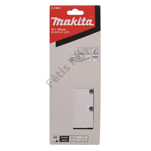 Makita csiszolópapír 93x185mm P80 10db