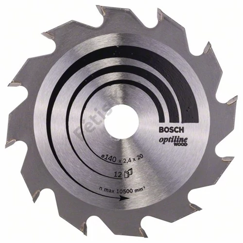 Bosch körfűrészlap 140x20/12 Optiline Wood