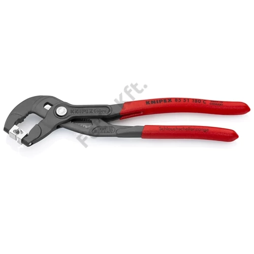 Knipex CLIC tömlőbilincs fogó mártott nyél, szürkére foszfátozott 180mm (bliszter)