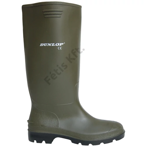 DUNLOP PRICEMASTOR 380vp 9sele saválló zöld PVC csizma 43