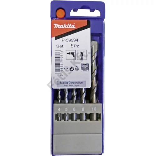 Makita Kőzetfúró 2+ készlet 5db 4,5,6,8,10mm