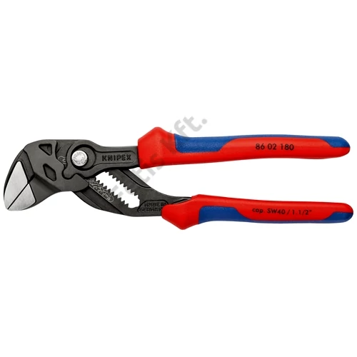 Knipex fogókulcs többkomponensű markolattal feketére foszfátozott 180 mm