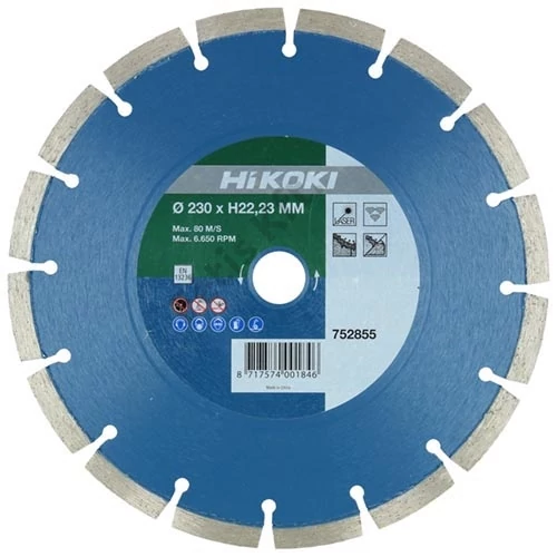 Hikoki gyémánt vágókorong 125x22.23mm beton