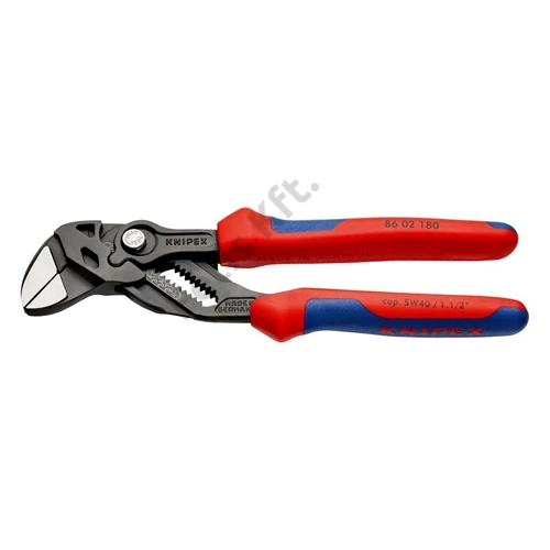 Knipex fogókulcs többkomponensű markolattal feketére foszfátozott 180 mm