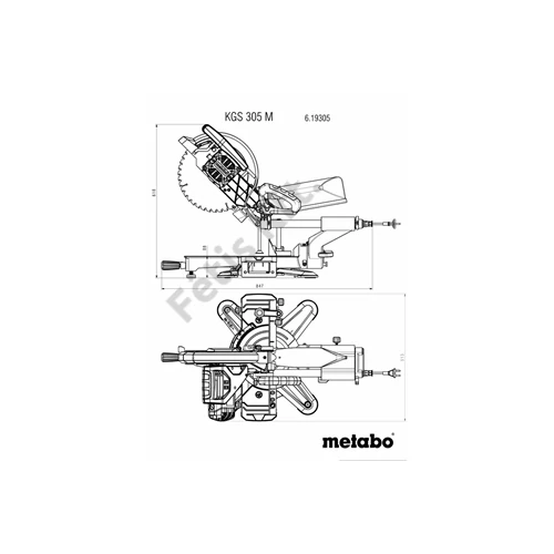Metabo KS 305 M gérvágó 2000W 305mm