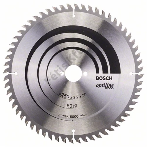 Bosch körfűrészlap 250x30/60  Optiline Wood