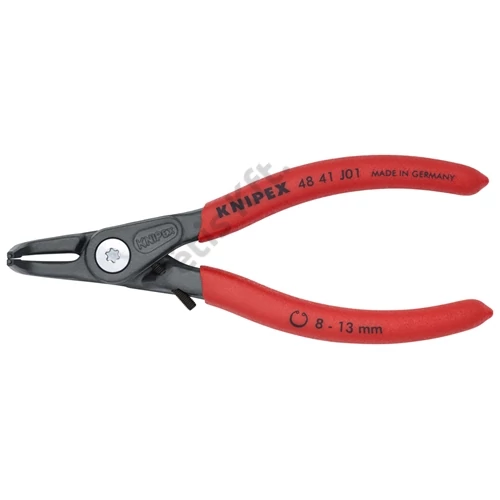 Knipex precíziós seeger-fogó belső J01 szürkére foszfátozott, mártott nyél 130 mm