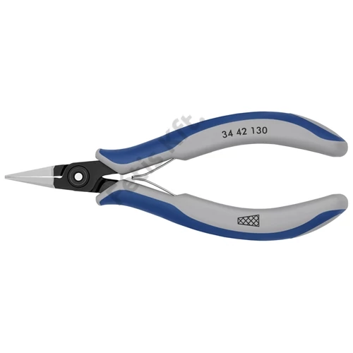 Knipex precíziós-elektronikai műszerész fogó többkomponensű nyél, barnított 130 mm