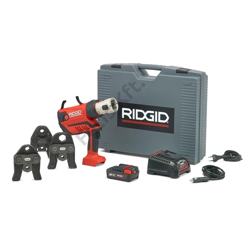 Ridgid RP 350-B akkus présgép + V15-22-28 pofák + 18V 2.5Ah +töltő +koffer