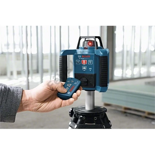 Bosch GRL 250 HV Rotációs lézer távirányítóval, akkuval kofferban