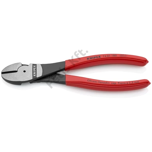 Knipex Erőkímélő oldalcsípő fogó feketére foszfátozott 180 mm