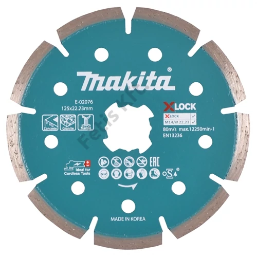 Makita 125mm gyémánttárcsa szegmenses X-LOCK