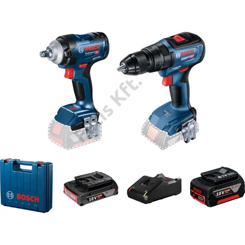 Bosch GDS 18V-400 ütvecsavarozó + GSB 18V-50 ütvefúró Kofferben