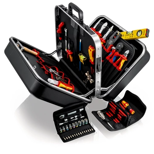 Knipex BIG Twin szerszámkoffer 63 villanyszerelő szerszámmal (Elektro)