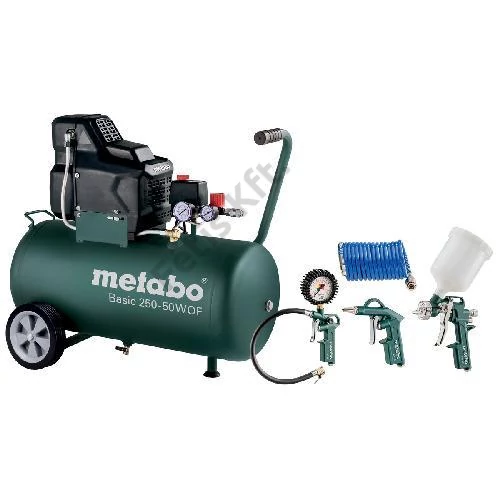 Metabo Basic 250-50 W OF+LPZ 4 Set olajmentes kompresszor 1500W 50l