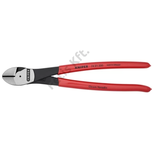 Knipex erőkímélő oldalcsípő fogó feketére foszfátozott, mártott nyél 250 mm