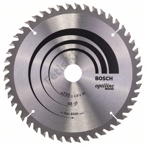 Bosch körfűrészlap 235x30/48 Optiline Wood