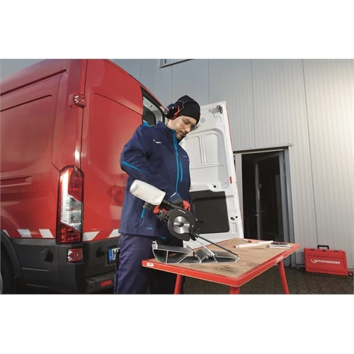 ROTHENBERGER PIPECUT Mini,  Li-Power 4Ah akkumulátorral, töltővel, DURACUT Uni fűrészlappal