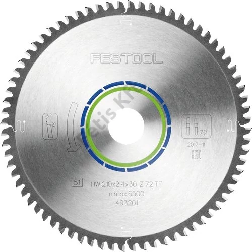 Festool körfűrészlap, speciális, homlokzatlapokhoz 210x2.4x30 TF72
