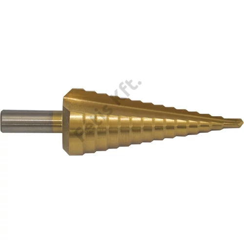 PTG lépcsős egyenes hornyú lemezfúró HSS TiN 4-30 x 2 mm