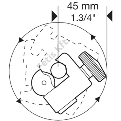 ROTHENBERGER MINICUT 2000 Csőlevágó, 6-22 mm (1/4 - 7/8”)