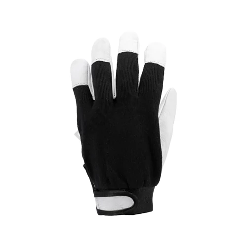 YATO Munkavédelmi kesztyű 9 bőr-pamut fekete (YT-746391)