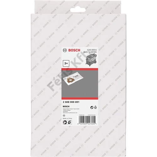 Bosch filc porzsák 3 db (GAS 400 A, GAS 12-40MA)