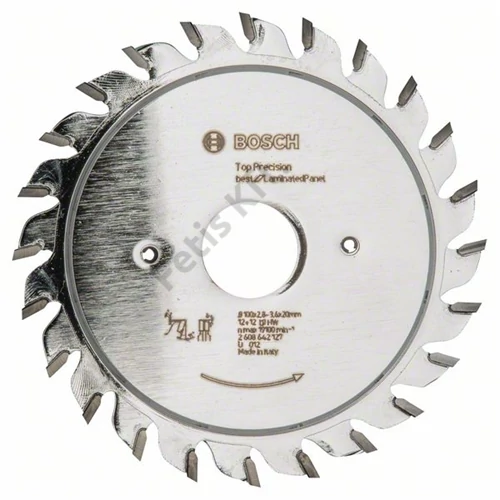 Bosch körfűrészlap 100x20/12 Top Precision Best for Laminated Panel abrasive előkarcoló
