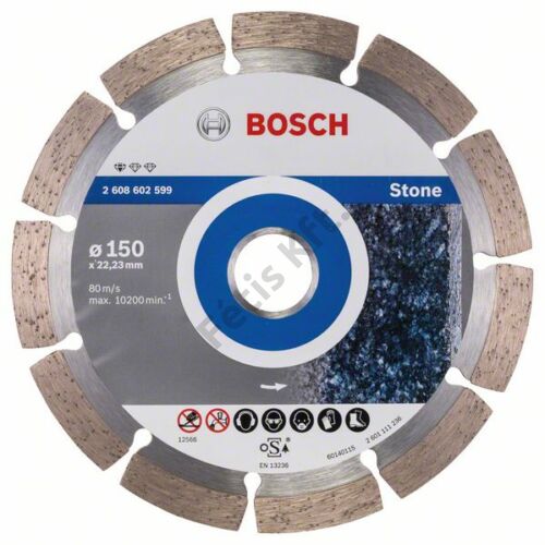 Bosch vágókorong, gyémánt 150x2.0x22.23 mm kő