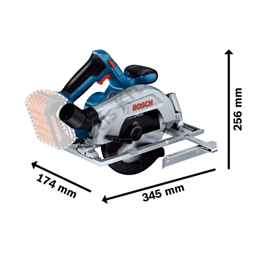 Bosch GKS 185-LI akkus kézi körfűrész (akku és töltő nélkül) L-Boxxban