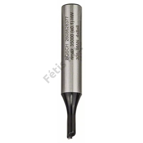 Bosch keményfém horonymaró (1 vágóél) 4 x8 51 mm d:8 mm