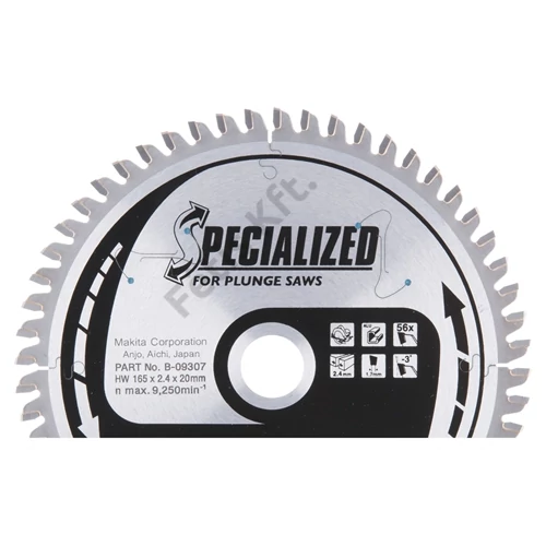 Makita körfűrészlap 165/20mm Z56 ALU