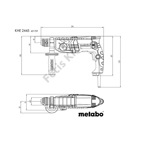 Metabo KHE 2445 Kombikalapács, koffer 800W