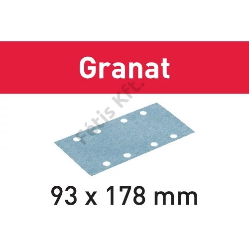 Festool csiszolócsík STF 93X178 P240 GR/100 Granat (100 db/doboz)