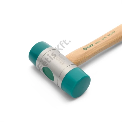 SATA kétfejes gumikalapács 45 mm hickoryfa nyéllel