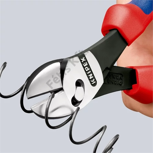 Knipex TwinForce nagy teljesítményű oldalcsípő fogó feketére foszfátozott 180 mm, nyitórugóval