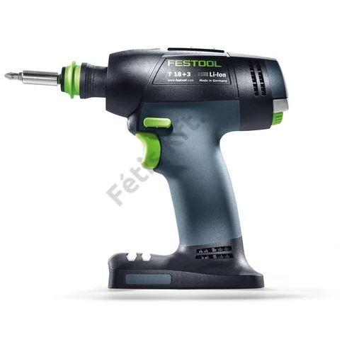 Festool T18+3 Basic 4.0 akkus fúró-csavarbehajtó + ajándék akku (töltő nélkül) T