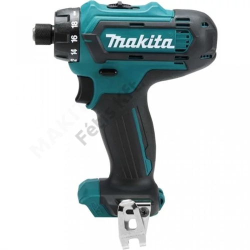 Makita DF033DZ 12V max CXT Li-ion 30Nm akkus csavarbehajtó 1/4 alapgép (akku és töltő nélkül)
