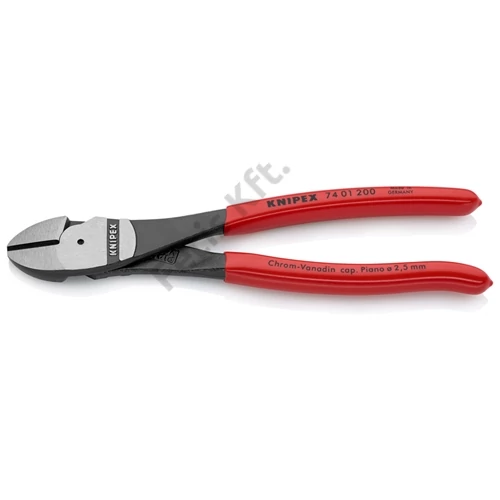 Knipex Erőkímélő oldalcsípő fogó feketére foszfátozott 200 mm (bliszter)