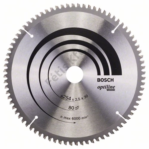 Bosch körfűrészlap 254x30/80 Optiline Wood