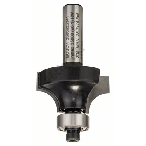 Bosch keményfém lekerekítő maró (2 vágóél) 8 x15.2 53 mm d:8 mm