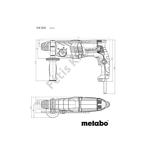 Metabo KHE 2645 Kombikalapács, koffer 850W